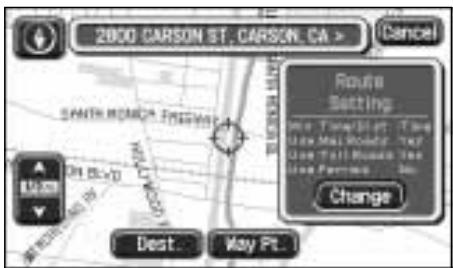 JAGUAR X-TYPE - Route setting example (continued) - 2