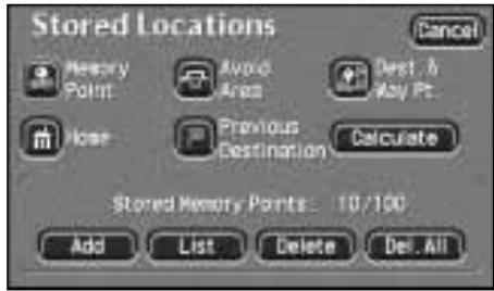 JAGUAR X-TYPE - Working with stored locations - 1