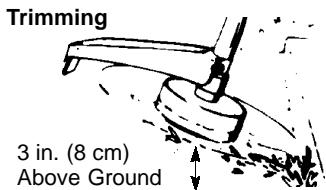 WEED EATER FL25 - CUTTING METHODS - 3
