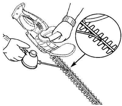 WEED EATER HTC2200 - LUBRICATE BLADES - 1