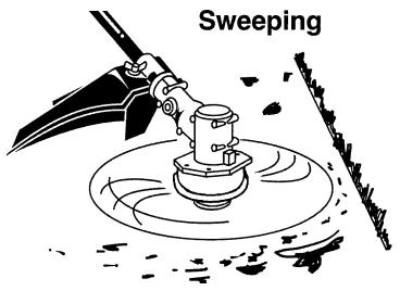 WEED EATER PL500 - CUTTING METHODS - 5