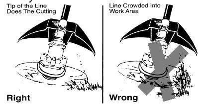 WEED EATER PL500 - CUTTING METHODS - 1