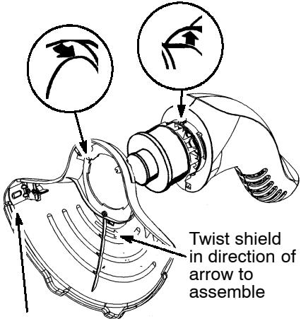 WEED EATER RT10 - ATTACHING THE SHIELD - 1