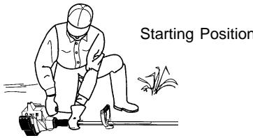 WEED EATER SST - STARTING A COLD ENGINE (or a warm engine after running out of fuel) - 1