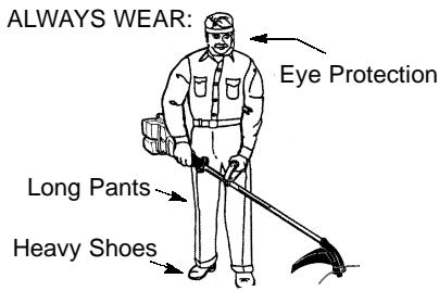 WEED EATER SST - OPERATING POSITION - 1
