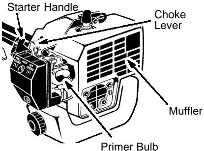 WEED EATER SST - STARTING A COLD ENGINE (or a warm engine after running out of fuel) - 2