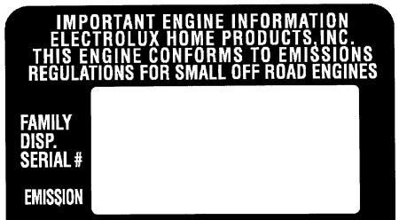 WEED EATER TE400 - U.S. EPA/ENVIRONMENT CANADA EMISSION CONTROL WARRANTY STATEMENT - 1