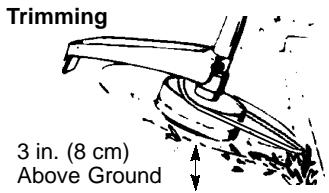 WEED EATER TE400 - CUTTING METHODS - 3