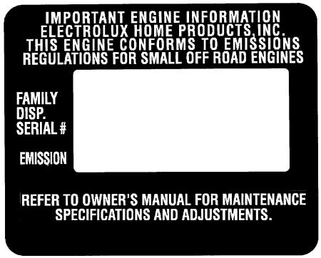 WEED EATER TE400CXL - U.S. EPA/ENVIRONMENT CANADA EMISSION CONTROL WARRANTY STATEMENT - 1