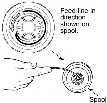 WEED EATER TE400CXL - REFILLING THE SPOOL WITH LINE - 1