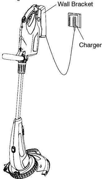 WEED EATER TWIST 'N EDGE - INSTALLATION OF THE WALL BRACKET - 2