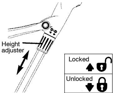 WEED EATER TWIST 'N EDGE - HEIGHT ADJUSTMENT - 1