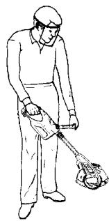 WEED EATER TWIST 'N EDGE - CORRECT OPERATING POSITION - 2