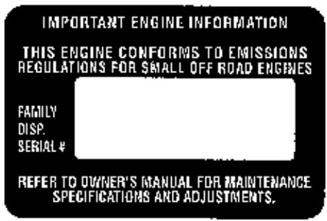 WEED EATER TWIST N EDGE - U.S. EPA / ENVIRONMENT CANADA EMISSION CONTROL WARRANTY STATEMENT - 1
