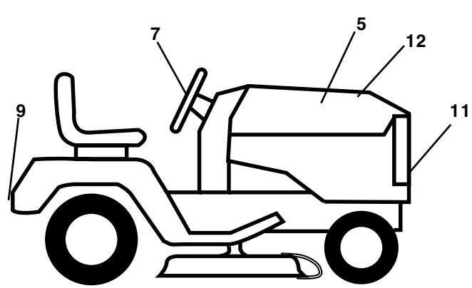WEED EATER WE12538H - TRACTOR - - MODEL NUMBER WE12538H - 1