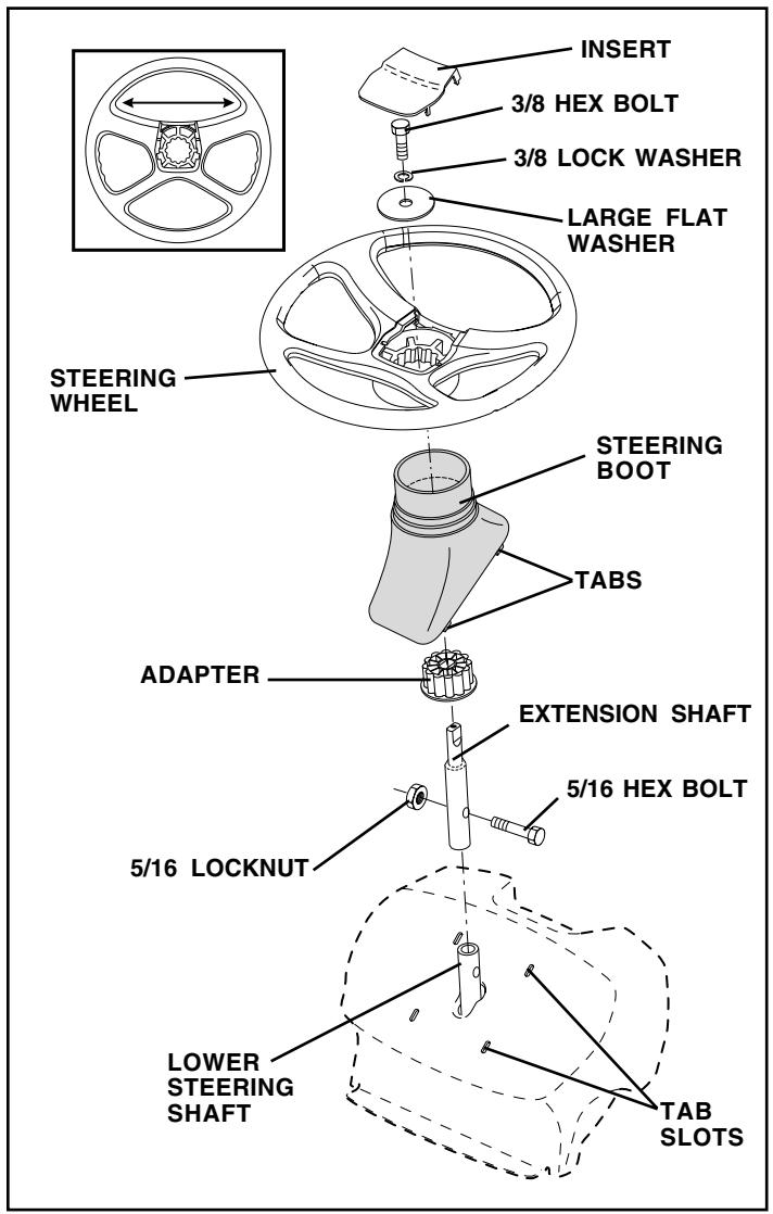 WEED EATER WE12538H - INSTALL STEERING WHEEL - 1