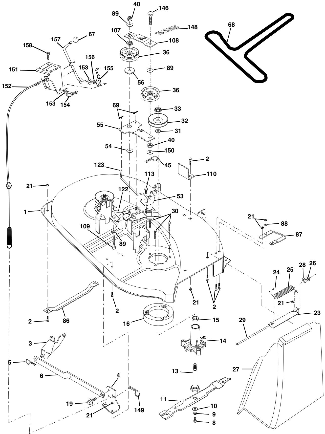 WEED EATER WE12538H - TRACTOR - - MODEL NUMBER WE12538H - 1
