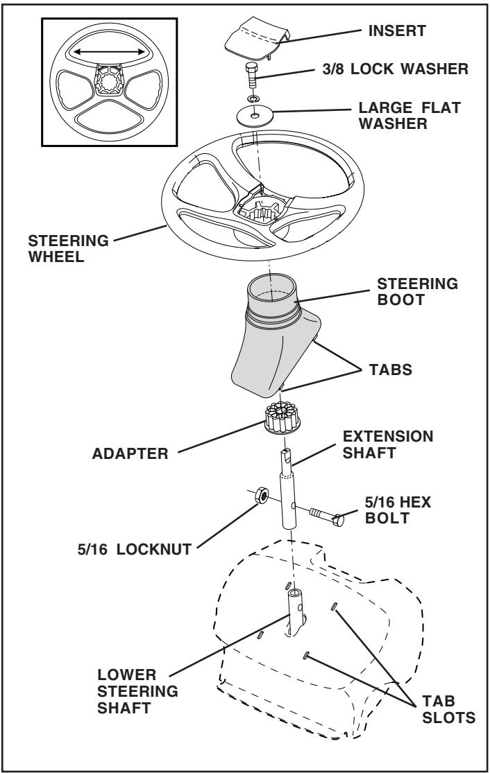 WEED EATER WE12538K - INSTALL STEERING WHEEL - 1