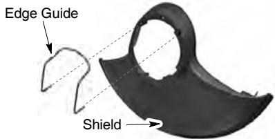 WEED EATER WEEL15TNE - ATTACHING EDGE GUIDE AND SHIELD - 1