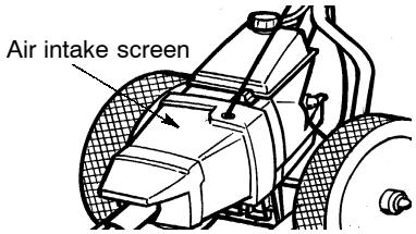 WEED EATER WT300 - CLEAN THE AIR INTAKE SCREEN - 1