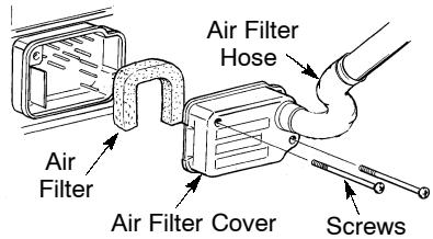 WEED EATER WT300 - CLEAN THE AIR FILTER - 1