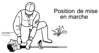 WEED EATER XT 200 TRIMMERS EDGERS - Démarrage d'un moteur FROID (ou après remplissage du réservoir à carburant) - 1