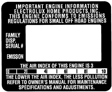 WEED EATER XT260 - U.S. EPA/ CALIFORNIA/ENVIRONMENT CANADA EMISSION CONTROL WARRANTY STATEMENT - 1