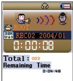NEO MP3-688C - - Recording on "Record mode" - 2