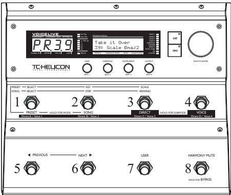 TC ELECTRONIC VOICELIVE - Mode de presets - 1