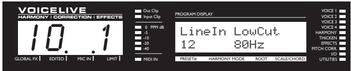 TC ELECTRONIC VOICELIVE - Écrans d'édition des entrées/sorties - 1
