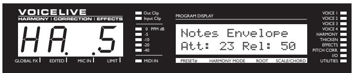 TC ELECTRONIC VOICELIVE - Écran d'édition des harmonies - 5