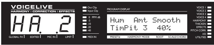 TC ELECTRONIC VOICELIVE - Écran d'édition des harmonies - 2