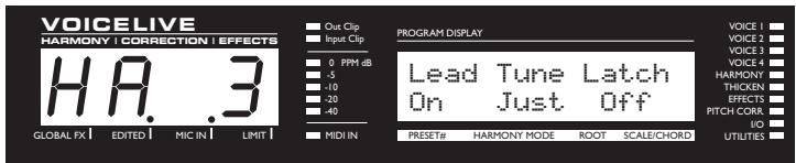 TC ELECTRONIC VOICELIVE - Écran d'édition des harmonies - 3