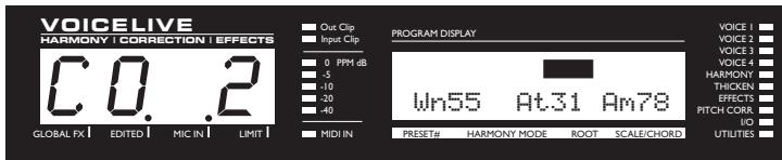 TC ELECTRONIC VOICELIVE - Écrans d'édition de correction de hauteur - 2