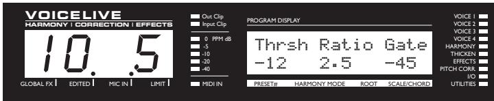 TC ELECTRONIC VOICELIVE - Écrans d'édition globale - 2
