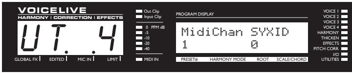 TC ELECTRONIC VOICELIVE - Écrans d'édition globale - 2
