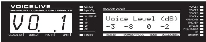 TC ELECTRONIC VOICELIVE - Écrans d'édition des voix - 1