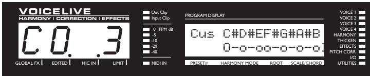 TC ELECTRONIC VOICELIVE - Écrans d'édition des presets - 1