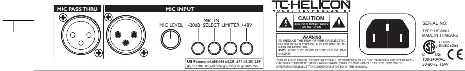 TC ELECTRONIC VOICELIVE - Commutateursau PIED - 2