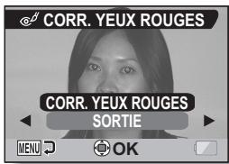 LOGICOM-SANYO XACTI VPC-CA65EX - Sélectionnez l'icône de correction des yeux rouges ^, puis appuyez sur le bouton de réglage SET. - 1