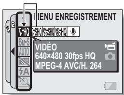 LOGICOM-SANYO XACTI VPC-CA65EX - Appuyez sur le bouton MENU. - 2