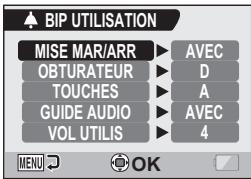 LOGICOM-SANYO XACTI VPC-CA65EX - Appuyez sur le bouton [t] ou [w] pour sélectionner le réglage souhaité, puis appuyez sur le bouton de réglage SET. - 1