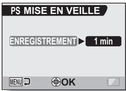 LOGICOM-SANYO XACTI VPC-CA65EX - Appuyez sur le bouton [t] ou [w] pour définir les temps d'attente. - 1