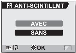 LOGICOM-SANYO XACTI VPC-CA65EX - Sélectionnez l'icône anti-scintillation et appuyez sur le bouton de réglage SET. - 1
