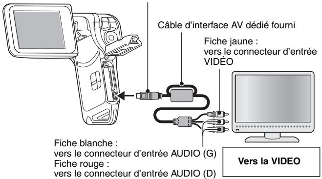 LOGICOM-SANYO XACTI VPC-CA65EX - Connexion à un téléviseur - 1