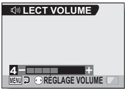 LOGICOM-SANYO XACTI VPC-CA65EX - Appuyez sur le bouton [«] ou [»] pour régler le volume, puis appuyez sur le bouton SET. - 1