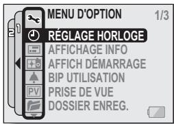 LOGICOM-SANYO XACTI VPC-CA65EX - Pour annuler le MENU d'option - 1
