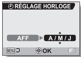 LOGICOM-SANYO XACTI VPC-CA65EX - Définissez l'ordre d'affichage de la date pendant la lecture. - 1