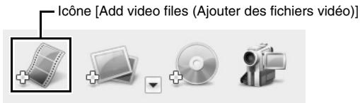 LOGICOM-SANYO XACTI VPC-HD1000GX - Cliquez sur l'icône [add video files (ajouter des fichiers vidéo)] - 1