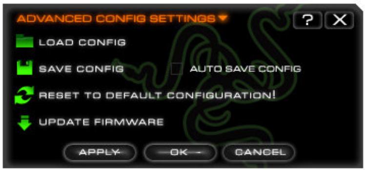 RAZER COPPERHEAD - Config, Save/Load Settings - 1